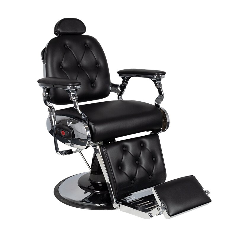 Professional barbers and beauty salons haircut chair GABBIANO PIETRO, black color Professional barbers and beauty salons haircut chair GABBIANO PIETRO, black color
