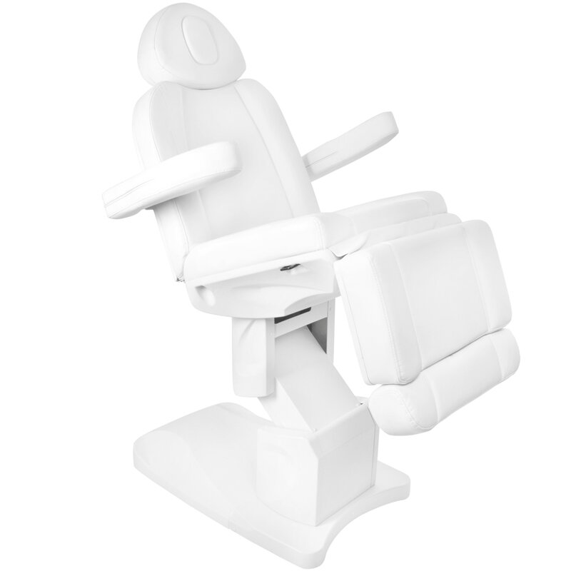 Profesionali elektrinė kosmetologinė kėdė su šildymo funkcija AZZURRO 708A, baltas (4 motorai) 7
