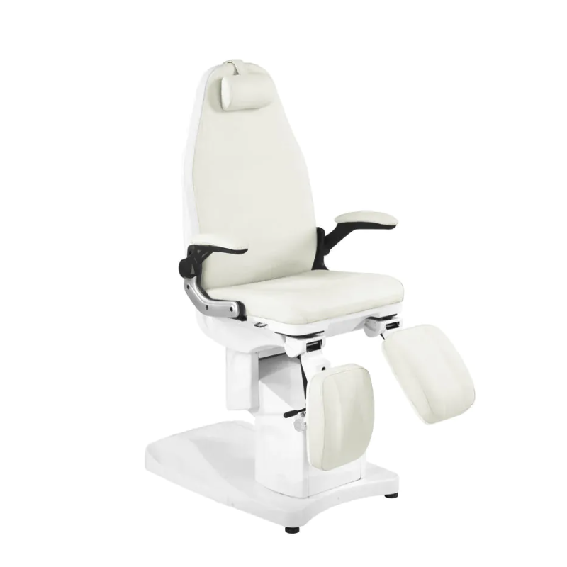 Professional electric podiatric chair-bed-bed for pedicure procedures AZZURRO 709A (3 motors), white 1 Professional electric podiatric chair-bed-bed for pedicure procedures AZZURRO 709A (3 motors), white 1