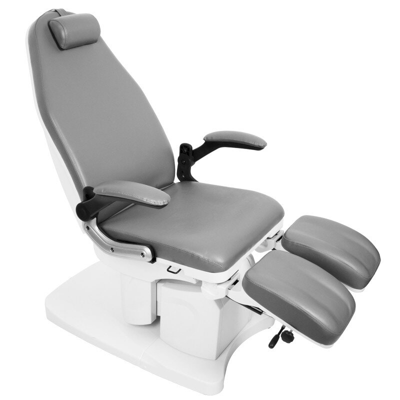 Professional electric podiatric chair - bed-lounger for pedicure procedures AZZURRO 709A (3 motors), gray color 6 Professional electric podiatric chair - bed-lounger for pedicure procedures AZZURRO 709A (3 motors), gray color 6