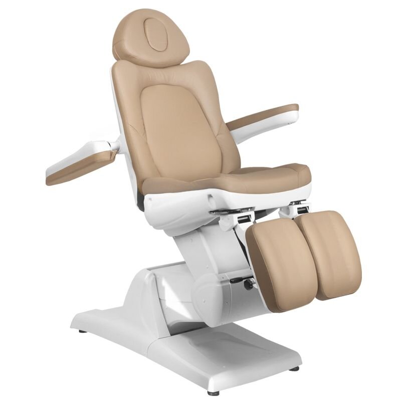 Professional electric podiatric chair-bed-bed for pedicure procedures AZZURRO 870S PEDI (3 motors), cappuccino color 4 Professional electric podiatric chair-bed-bed for pedicure procedures AZZURRO 870S PEDI (3 motors), cappuccino color 4