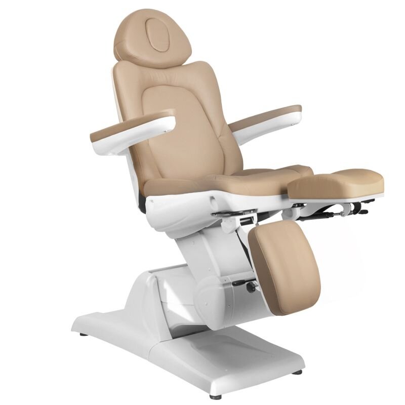 Professional electric podiatric chair-bed-bed for pedicure procedures AZZURRO 870S PEDI (3 motors), cappuccino color 6 Professional electric podiatric chair-bed-bed for pedicure procedures AZZURRO 870S PEDI (3 motors), cappuccino color 6