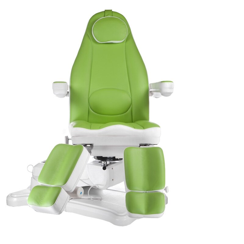 Professional electric podiatry chair for pedicure procedures Mazaro BR-6672A, 5 motors, green color 2 Professional electric podiatry chair for pedicure procedures Mazaro BR-6672A, 5 motors, green color 2