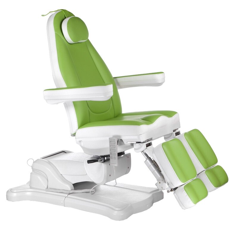 Professional electric podiatry chair for pedicure procedures Mazaro BR-6672A, 5 motors, green color Professional electric podiatry chair for pedicure procedures Mazaro BR-6672A, 5 motors, green color