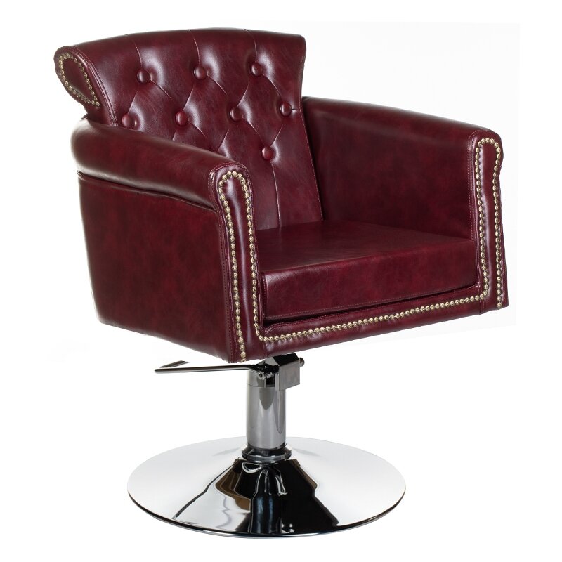 Professional hairdressing chair ALBERTO BH-8038, bordo color Professional hairdressing chair ALBERTO BH-8038, bordo color