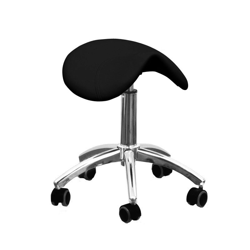 Professional master chair - saddle for cosmetologists AM-302, black color 1 Professional master chair - saddle for cosmetologists AM-302, black color 1