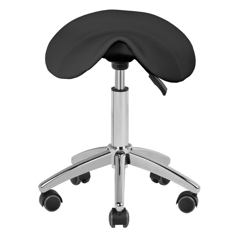 Professional master chair - saddle for cosmetologists AM-302, black color Professional master chair - saddle for cosmetologists AM-302, black color