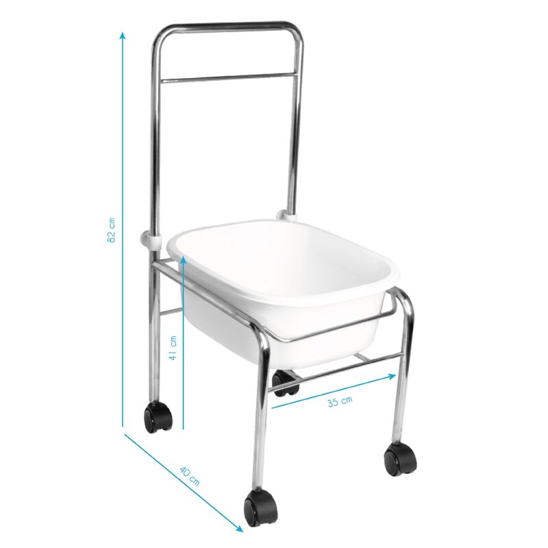 Professional pedicure bath for podological work with chrome frame DM-5077 4 Professional pedicure bath for podological work with chrome frame DM-5077 4