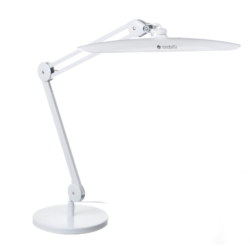 Profesionali stalinė lempa manikiūro darbams Sonobella BSL-02 LED 24W, baltos spalvos Profesionali stalinė lempa manikiūro darbams Sonobella BSL-02 LED 24W, baltos spalvos