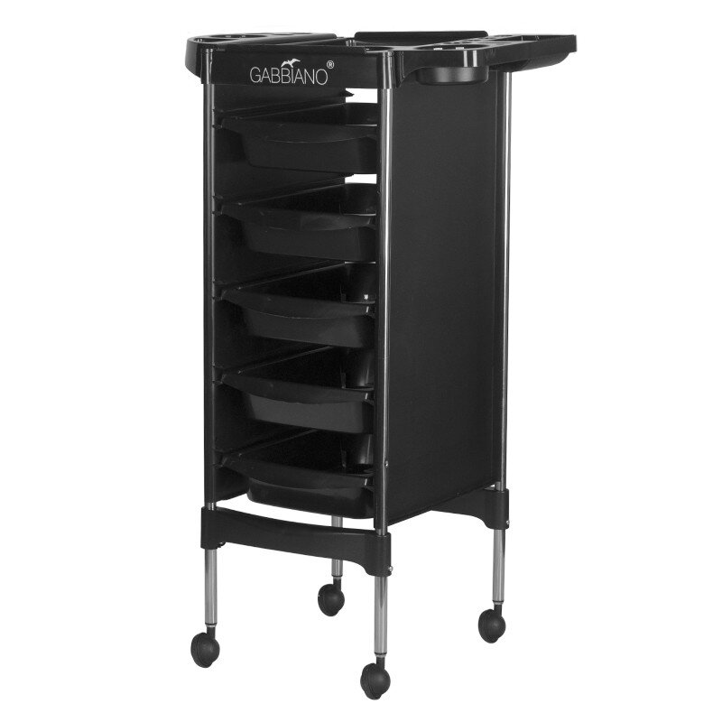 Professional hairdresser's trolley GABBIANO FX11-5, black