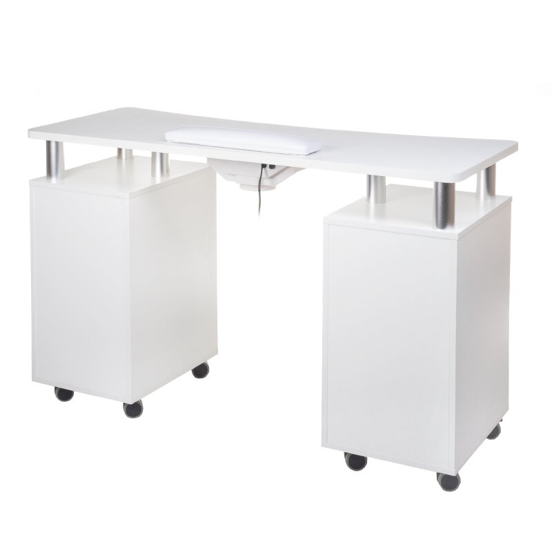 Professional manicure table with dust extractor BD-3425+P, white color 1 Professional manicure table with dust extractor BD-3425+P, white color 1