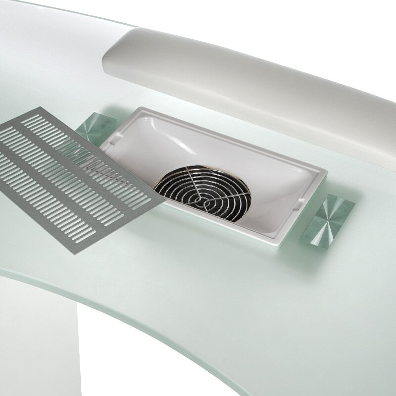 Professional manicure table with dust extractor BD-3453+P, white color 3 Professional manicure table with dust extractor BD-3453+P, white color 3