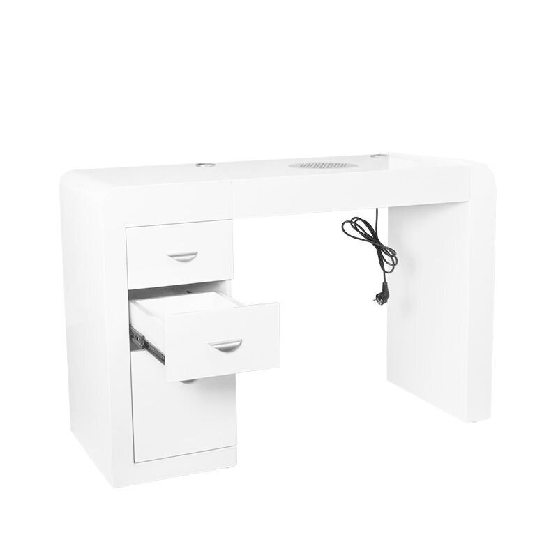 Professional manicure table with dust extractor MOD 312, white 1 Professional manicure table with dust extractor MOD 312, white 1