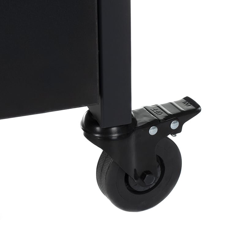 Professional trolley for tattoo and permanent make-up artists KALEVA INKOO, black color 2 Professional trolley for tattoo and permanent make-up artists KALEVA INKOO, black color 2