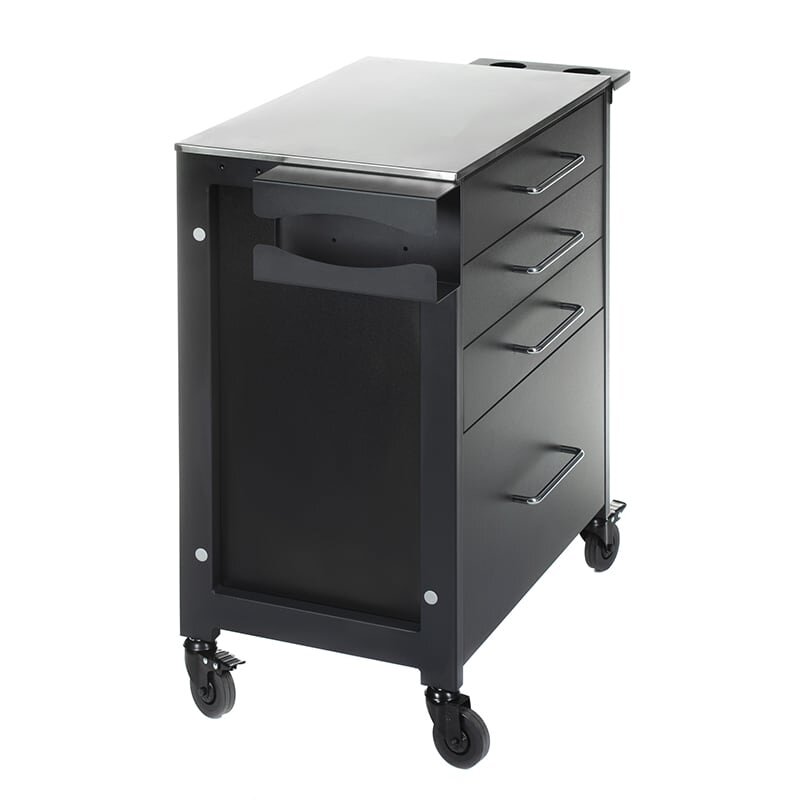 Professional trolley for tattoo and permanent make-up artists KALEVA INKOO, black color 3