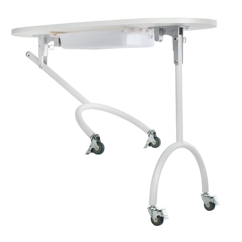 Professional folding manicure table BD-3416 + transport bag, white color 1 Professional folding manicure table BD-3416 + transport bag, white color 1