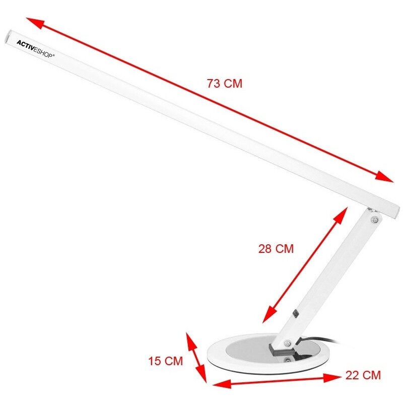 Professional table lamp for manicure SLIM LED, white 1