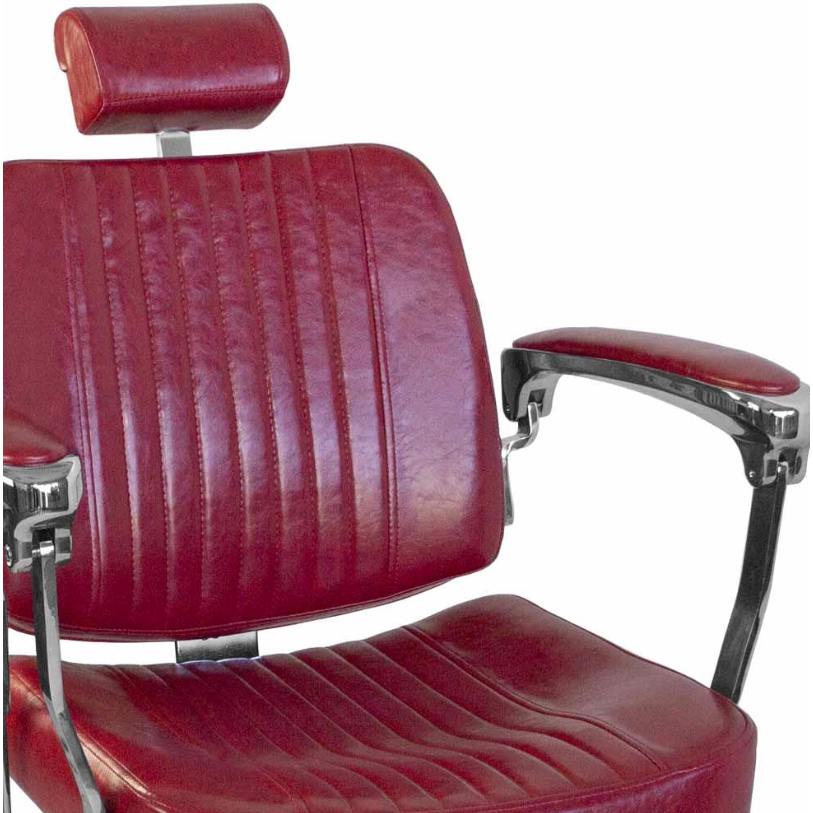 Profesionali barberio kėdė kirpykloms ir barbershopams BJORN BH-3318, raudonos spalvos 5