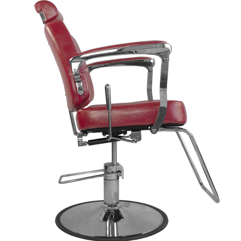 Profesionali barberio kėdė kirpykloms ir barbershopams BJORN BH-3318, raudonos spalvos 3 Profesionali barberio kėdė kirpykloms ir barbershopams BJORN BH-3318, raudonos spalvos 3