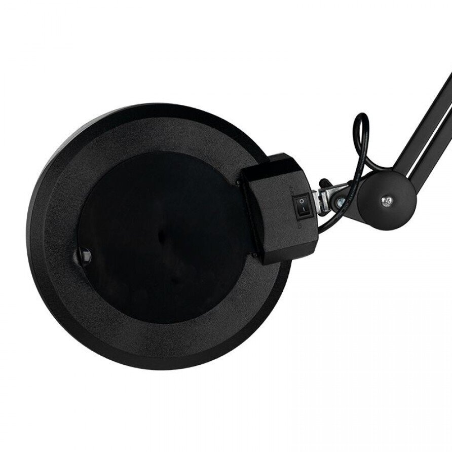 Professional cosmetology LED lamp with magnifying glass S5 5D, black color (with stand) 3 Professional cosmetology LED lamp with magnifying glass S5 5D, black color (with stand) 3