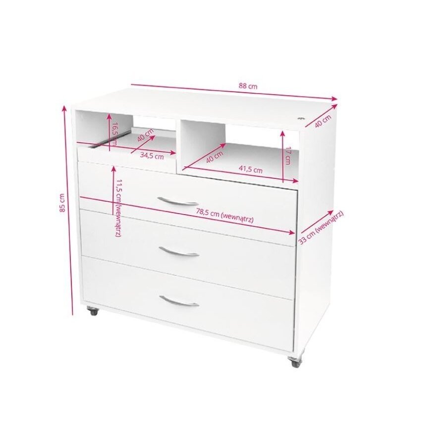 Professional podological trolley for cosmetologists Y-200, white color 5 Professional podological trolley for cosmetologists Y-200, white color 5