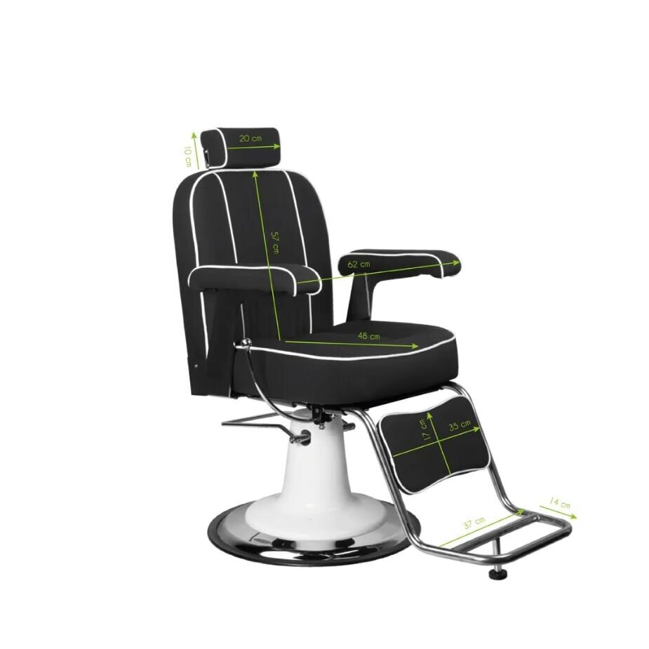 Professional barbers and beauty salons haircut chair GABBIANO AMADEO, black color 13