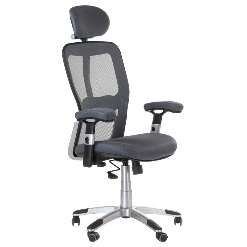 Reception, office chair CorpoComfort BX-4147, grey color