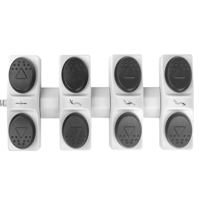 Control foot for AZZURRO cosmetic beds (for models with 4 motors) 1 Control foot for AZZURRO cosmetic beds (for models with 4 motors) 1